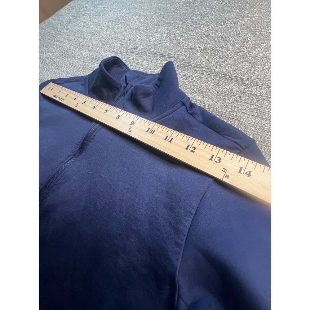 Nike One Therma-FIT Womens XS Navy Blue Quarter Zip Pullover Long Sleeve Top - Picture 4 of 8